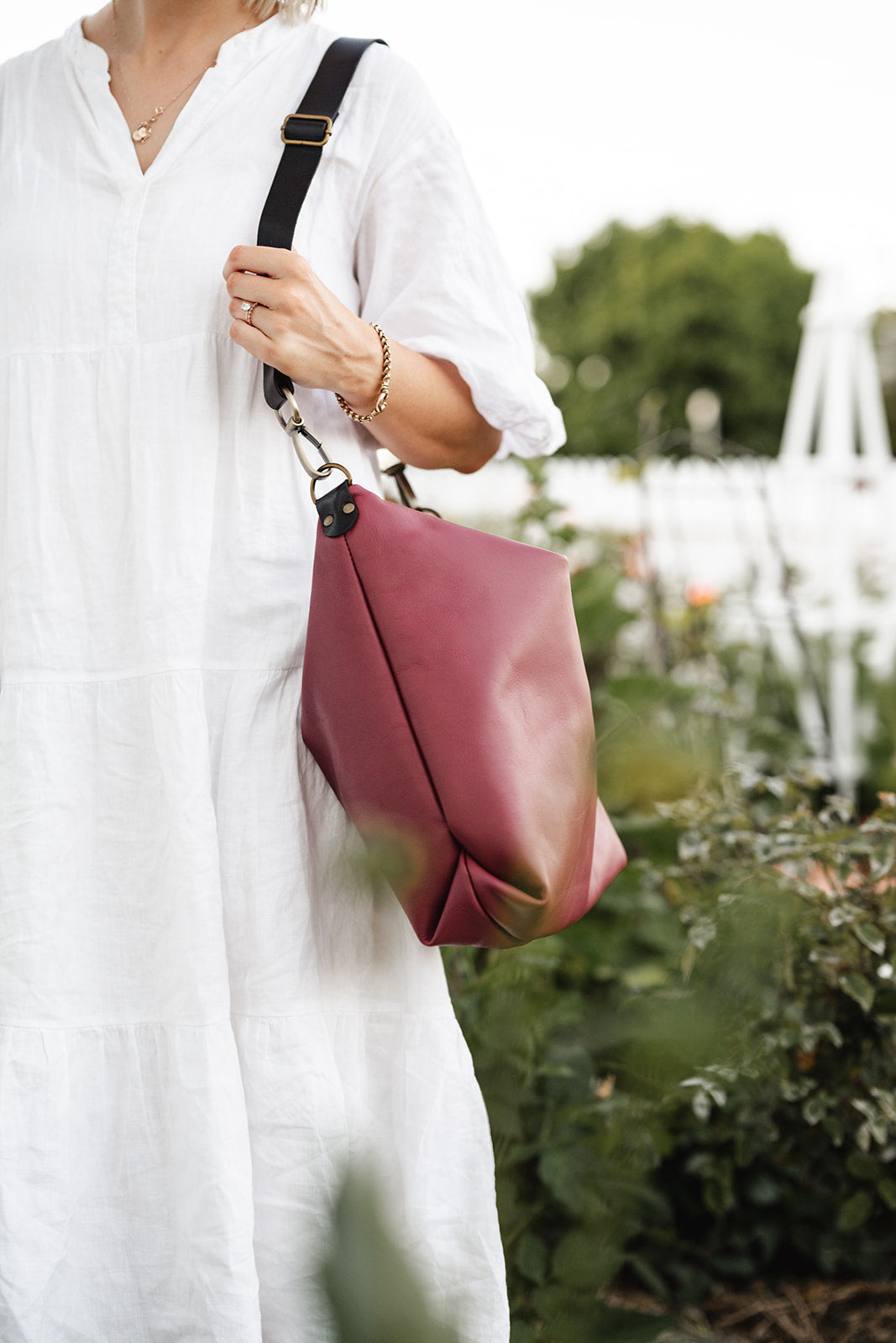 Cherry Leather Carryall