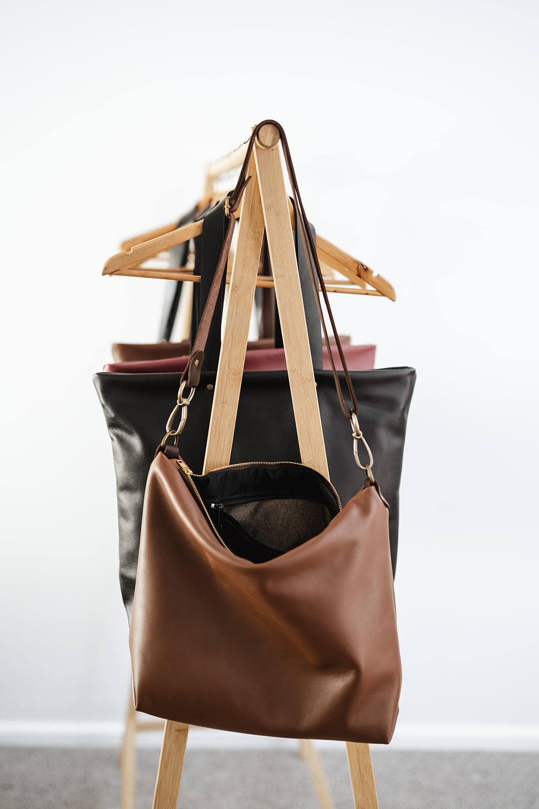Tan Leather Carryall