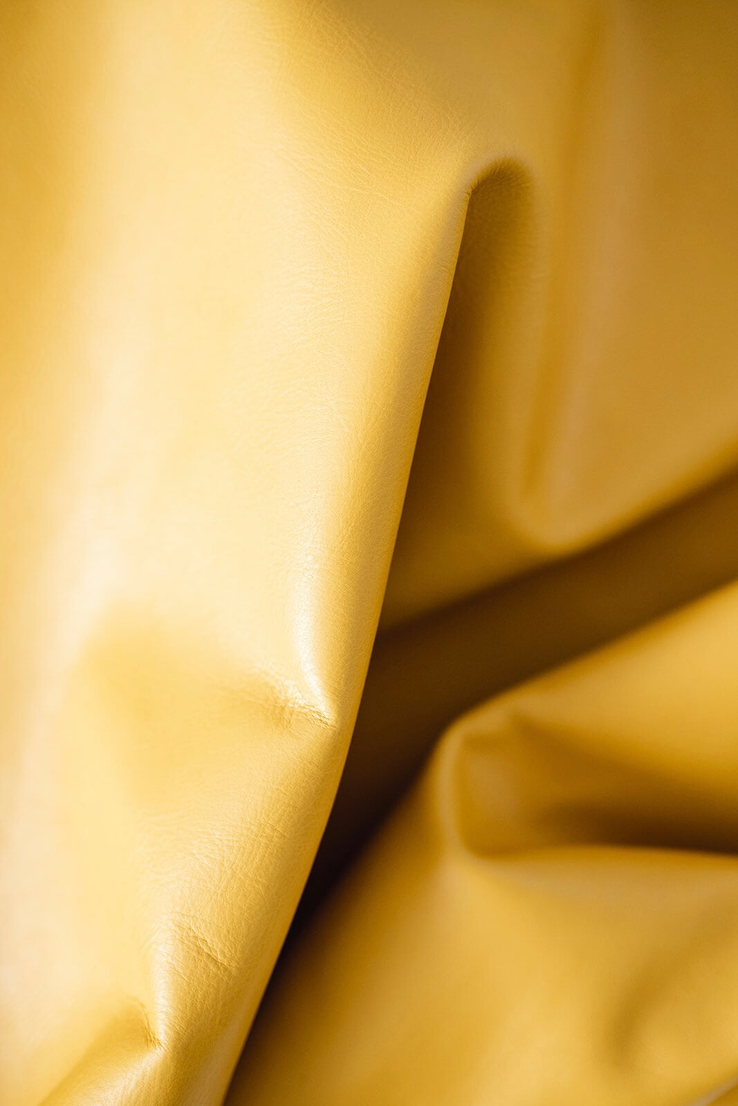 Textural swatch of Ella Jackson Yellow leather
